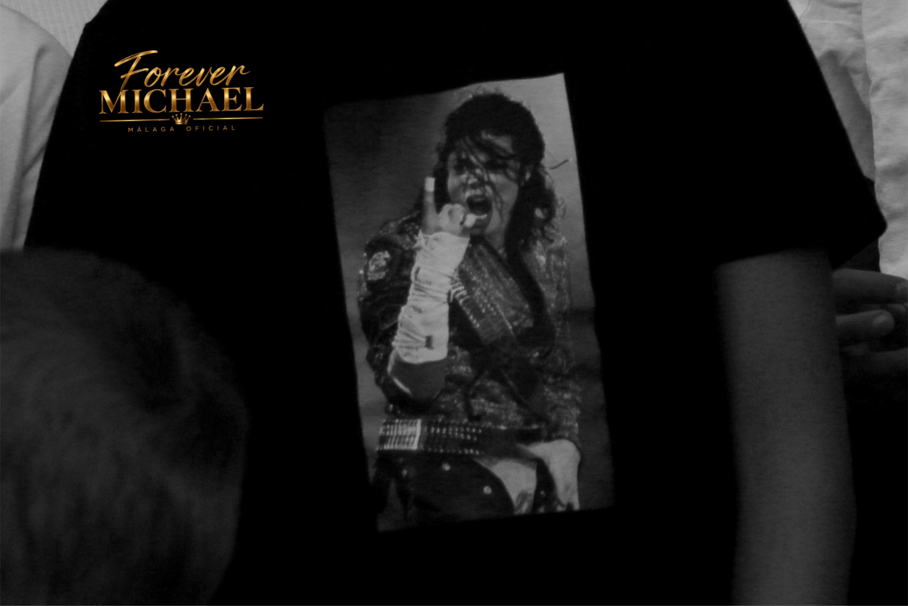 Fan con camiseta de Michael Jackson