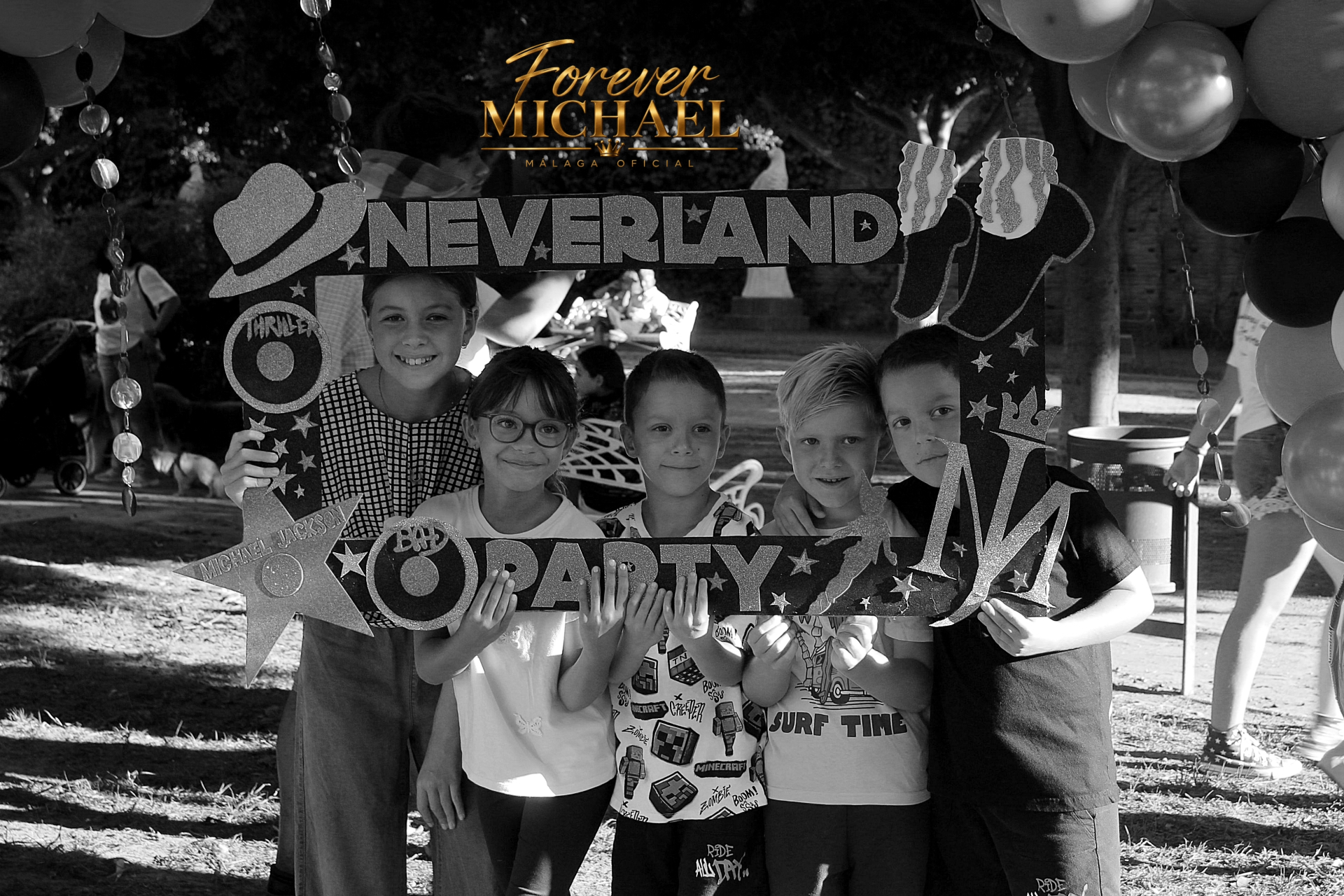 Pequenos fans en el photocall de Neverland Party