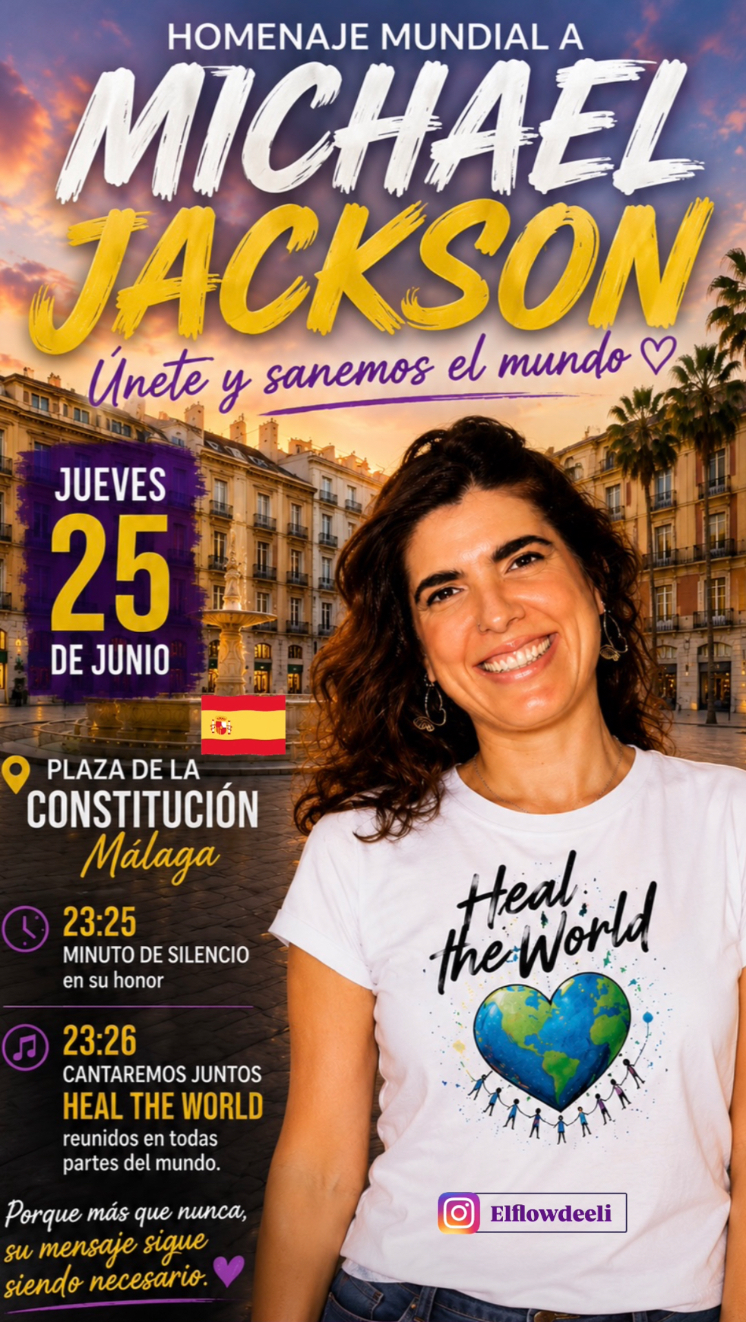 Cartel de Heal the World